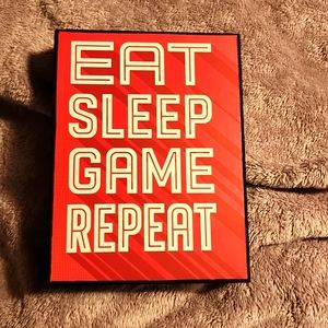 Open Road Brand Eat Sleep Repeat Gamer Sign